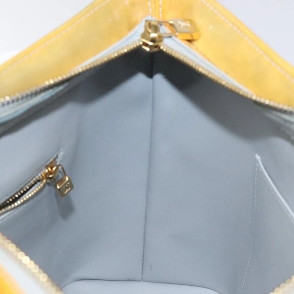 LOUIS VUITTON Monogram Vernis Houston Hand Bag Gris M91053 LV Auth th6218 - Picture 12 of 16